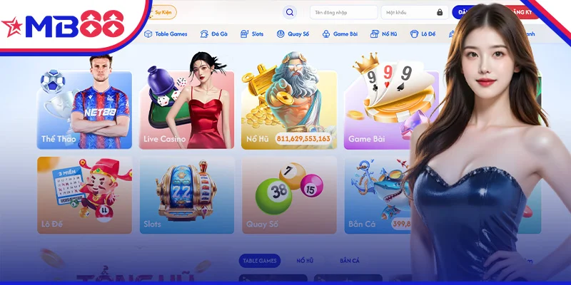 Những sảnh cược làm nên tên tuổi nhà cái MB88